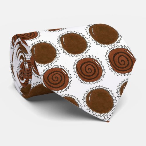 Valentines Day Chocolate Bon Bon Chocoholic Tie