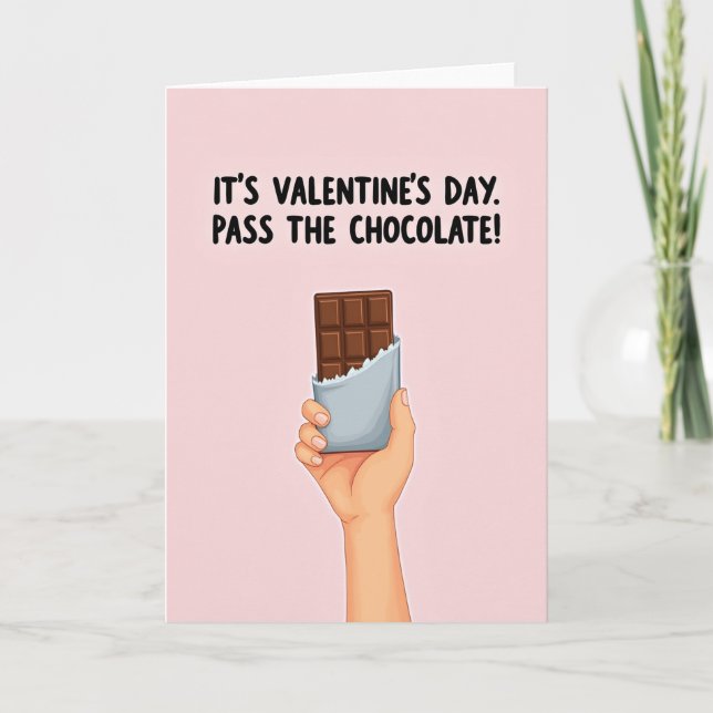 Valentines Day Chocolate Card (Front)