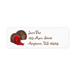 Valentine's Day Chocolate Cherry Cordial Candy Label