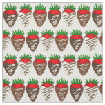 Valentines Day Chocolate Covered Strawberry Berry Fabric
