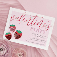 Valentine's Day Chocolate Strawberries Party