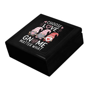 Valentines Day Choose Love Gnome Matter What Gift Box