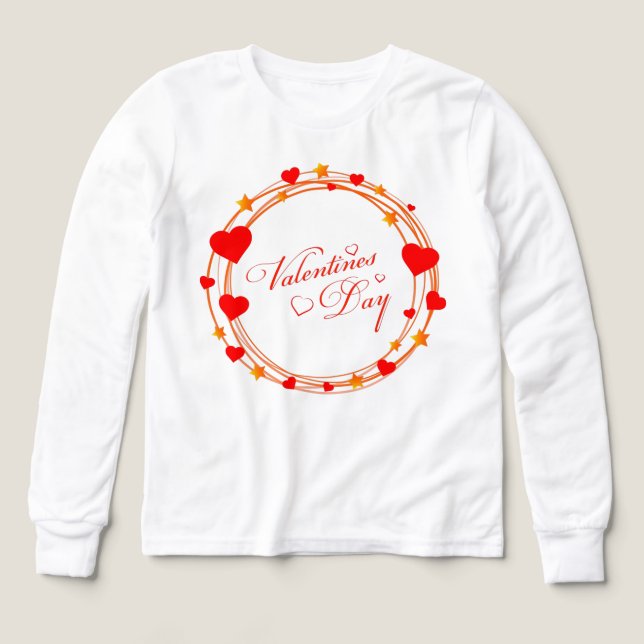Valentine's Day Circle Design-25695 Tri-Blend Shirts (Design Front)