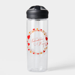 Valentine's Day Circle Design-25695 Water Bottle