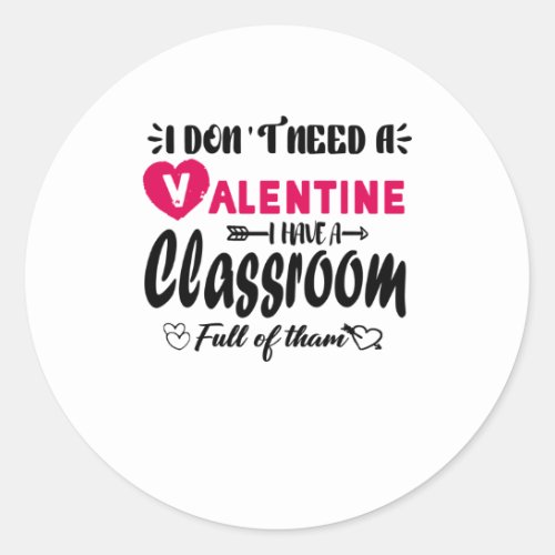 valentines day classic round sticker