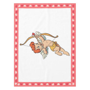 Valentine's Day classic/vintage Cupid Tablecloth