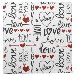 Valentines Day Cloth Napkin