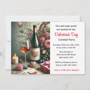 Valentine's Day Cocktail Party Invitation