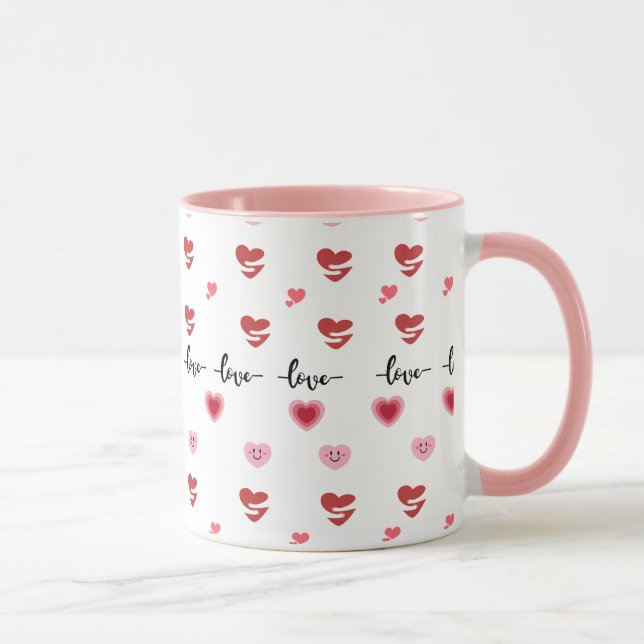 Valentine's Day Coffee Mugs Pink Theme (Right)