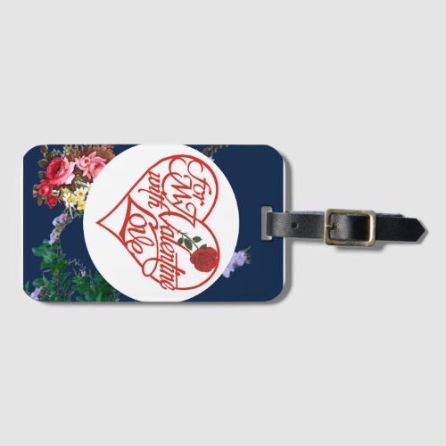   Valentines Day   color Luggage Tag 2