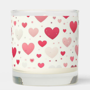 Valentine's day colorful heart Scented Jar Candle