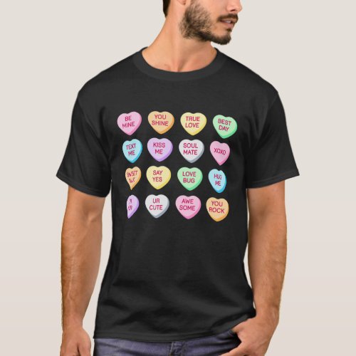 Valentines Day Conversation Heart Funny Valentine T_Shirt