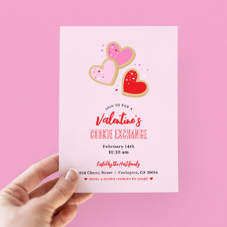 Valentine's Day Cookie Exchange Party Invitation