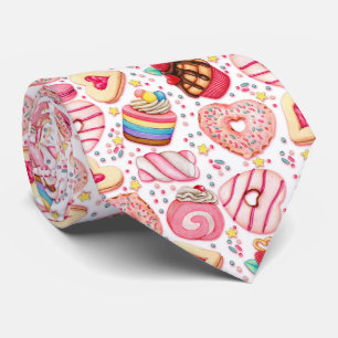 Valentine's Day Cookies and Cupcakes Neck Tie