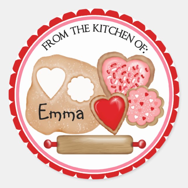 Valentines Day Cookies Stickers (Front)