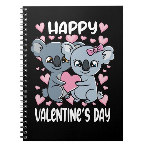 Valentines Day Couple Koalas Cute Koala Notebook