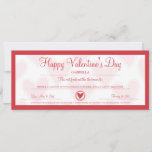Valentine&#39;s Day Coupon Holiday Card at Zazzle