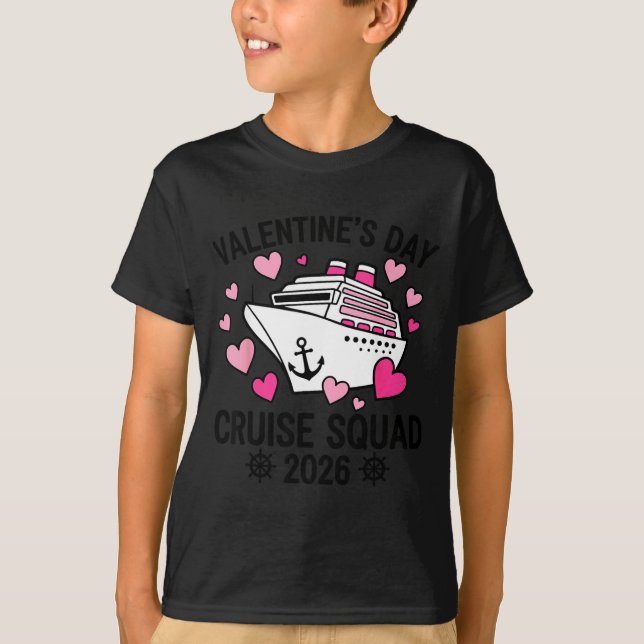 Valentines Day Cruise 2026 Cruise Husband Wife Mat T-Shirt (Front)