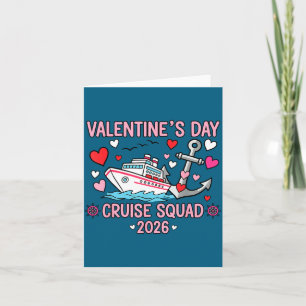 Valentines Day Cruise 2026 Matching Family Couples Card