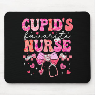Valentines Day Cud’s Favorite Nurse Heart Girl Wom Mouse Pad