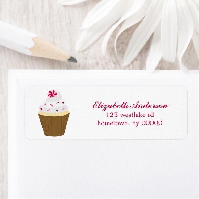 Valentines Day Cupcake Label (Insitu)