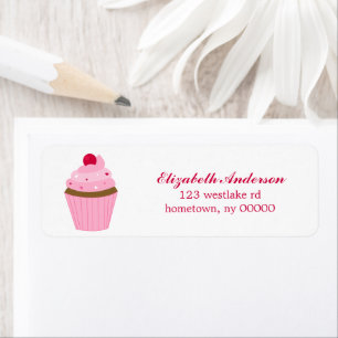 Valentines Day Cupcake Label