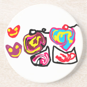 valentine's day cupcakes coaster