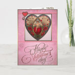 Valentine&#39;s Day - Cupid And A Big Red Heart. Holiday Card at Zazzle