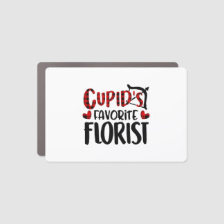 Valentines Day Cupid's Favorite Florist Buffalo Car Magnet