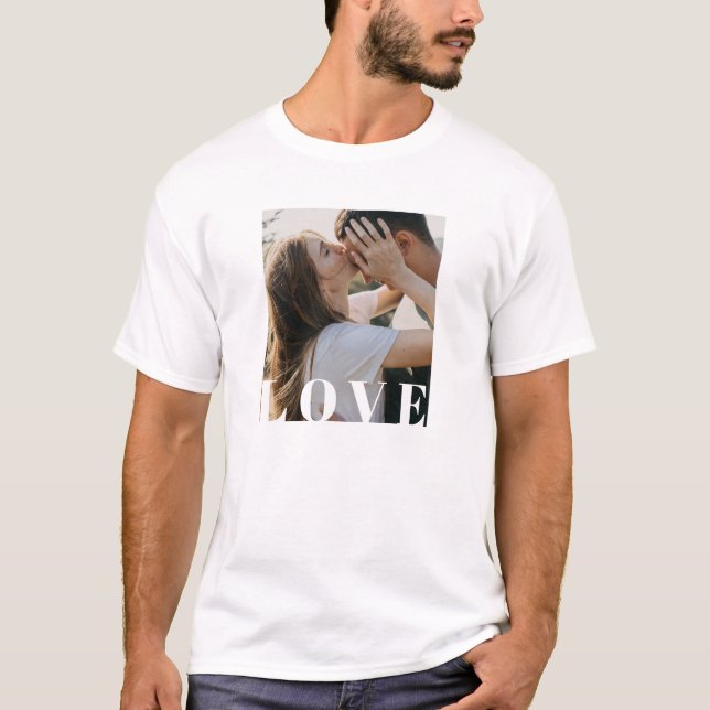 Valentine's Day Customizable Photo T-Shirt (Front)