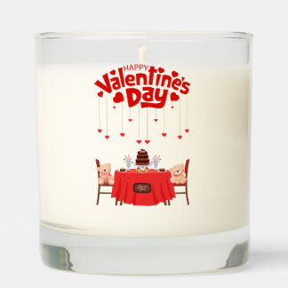 Valentine's Day Cute Chocolates Hearts Teddy Bear Scented Candle