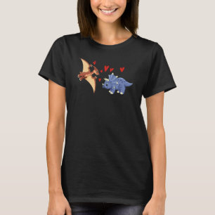 Valentines Day Cute Dinosaurs Boyfriend Girlfrien T-Shirt