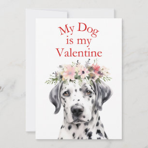Valentines Day Cute Dog Pet Photo Holiday Card
