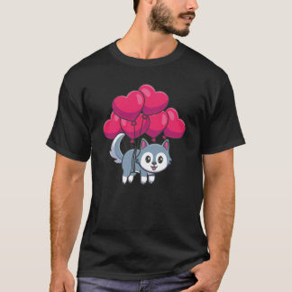Valentines Day Cute Dogs Love Boyfriend Girlfriend T-Shirt