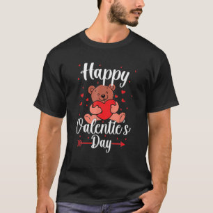 Valentine's Day Cute Heart Couple Lovers Graphic T-Shirt
