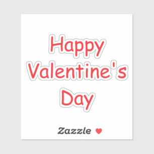 Valentine's Day Cute Red Colorful Romantic 2025 Sticker