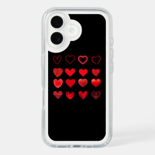 Valentine's Day Cute Red Heart Design iPhone 16 Case