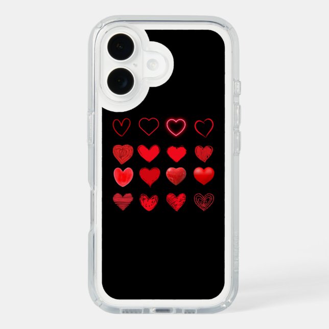Valentine's Day Cute Red Heart Design Speck iPhone Case (Front)