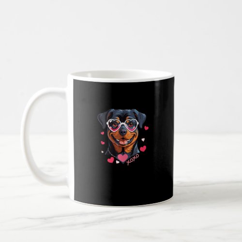 Valentines Day Cute Rottweiler Lovers Xoxo Funny R Coffee Mug