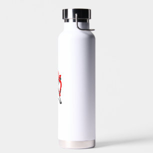 Valentines Day Dabbing Cow Cupid Bow Water Bottle