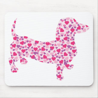 Valentine's Day Dachshund Mouse Pad