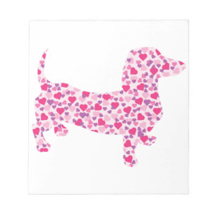 Valentine's Day Dachshund Notepad