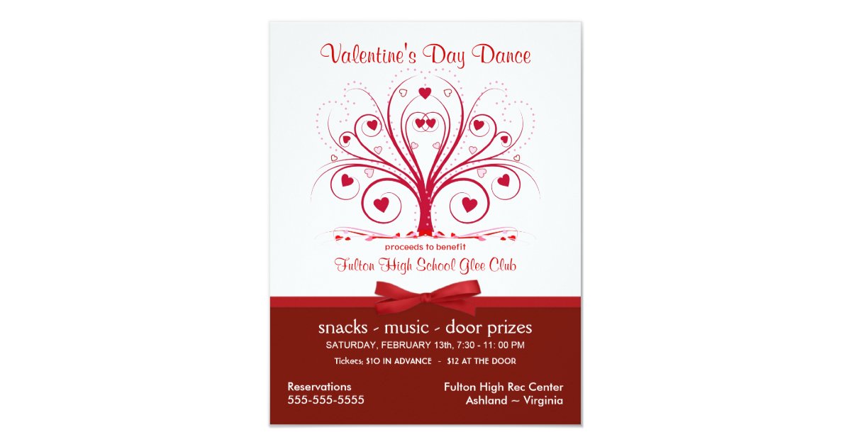 Valentine's Day Dance Invitations 8