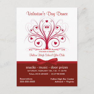 Valentine's Day Dance Party - Benefit Style Invitation
