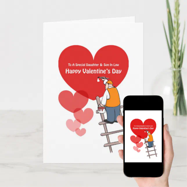 Valentine's Day Daughter & Son In Law Cards | Zazzle