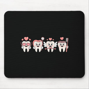 Valentines day dentist tooth funny dental women mouse pad