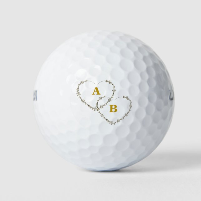 Valentine's Day design gift Golf Balls (Front)