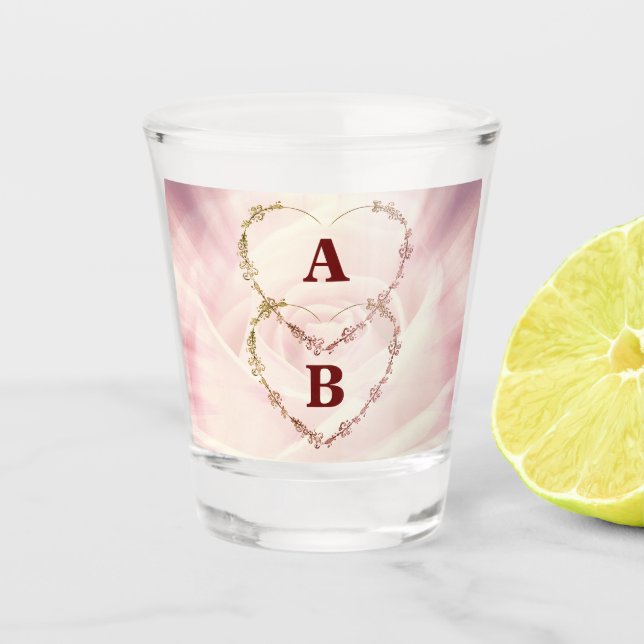 Valentine's Day design Shot Glass. Shot Glass (Front)