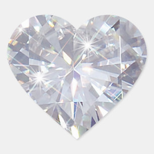 Valentine's Day - Diamonds Heart Sticker