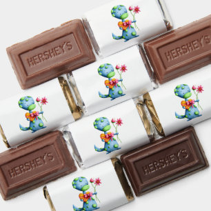 Valentines Day Dinosaur Children Classroom Hershey's Miniatures